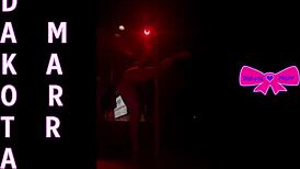 Dakota Marr Teases with Hairy Pussy Pole Dance in Nebraska