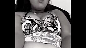 Amber feels intense pleasure squirting for daddy while he's away at work