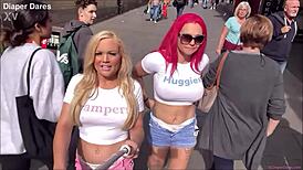 Jessica Morgan and Roxi Keogh rocking diapers in public May 2022 😲
