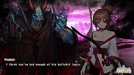 Ep21 finale manari vs gyorei - half-demon shinobi showdown.