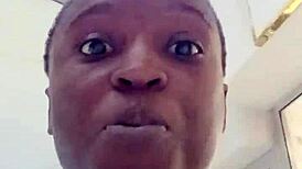 that nigerian bitch visits mall then masturbates in bathroom