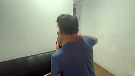 my boyfriend's submission gift, loving to spank that horny guy and get it back