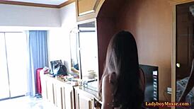 Ladyboy Amy Gives High-Class Service to New Guy