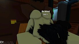 Fucked this dumb slut hard in the ass with my big cock, making her moan loudly.