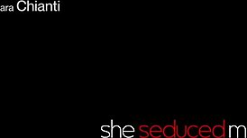 Long-haired brunette moans while muff diving big-ass lesbian with pierced nipples