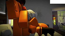 Roblox骚货硬核无套被内射灌满