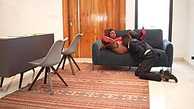 Office fuck with long dick in big ass while boss is out