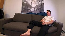 scarlett johnson choking and gagging on cock, needing cum left in her pussy