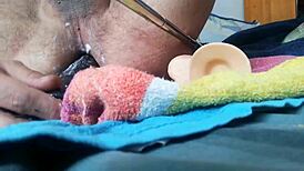 mi culito juega con juguetes anales