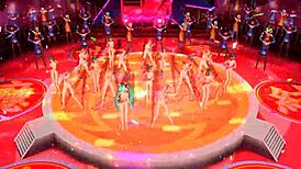 Hatsune miku and megurine luka perform world end dancehall