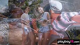 wanna see asian milf viviane leigh posing naked with her teen gf on the hood?