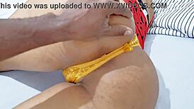 Fingering my stepmom's big beautiful ass feels so good.