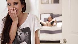 lesbian teen says, 'bff, let me make you squirt?' while fingering her