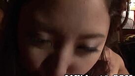 Horny asian fledgling with huge tits fingered in uncensored jav pov