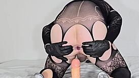 Adina's Anal Play With Dildo And Toys