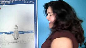 Hot stranded bbw karla lane bends over for a ride in jm1441