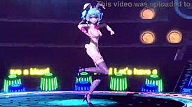 Hatsune Miku In Age Age Again Project Diva Nude Mod Bunny Costume Shows Big Tits And Ass