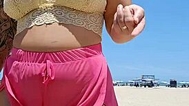 i got a lovr who works at the beach n now i go almost naked jus to make him hard