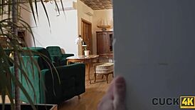 Cuck4k美女紧逼被陌生人操，老公看着