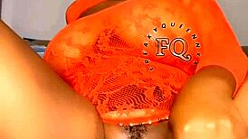 Pornstar Shaves Her Hairless Pussy in Grand Style!