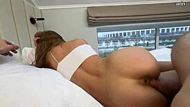 The coach couldn't resist fucking a hot married teen 18+ in dorm. It was pure homemade heat!