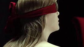 Wow, lucky dude watches two sweet teens licking and swapping cum!