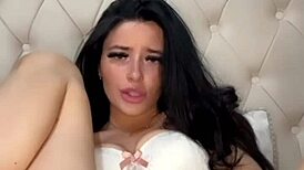 horny british slut enjoys solo masturbation pov