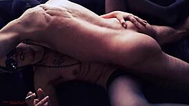 Horny french mature on the couch - huge cumshot - real amateur homemade - sex and cigarette - full video