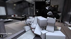 Quietly Fucking A Fan On The Bed. What Do You Think?