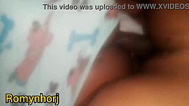 Taking A Hard Fuck From Friend In Rainy Rio, Cum Inside Mulata!