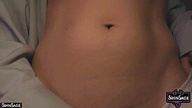 Sinn sage teases with ice cube on body