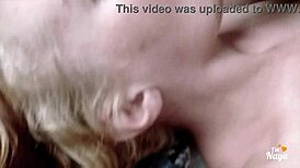 watch this closeup in slow motion as my stepdaughter eats all my cum twice four times