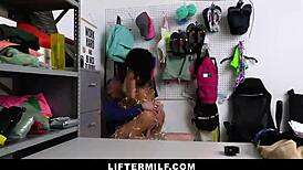 Hot Latina MILF Punished For Stealing Christmas Lights