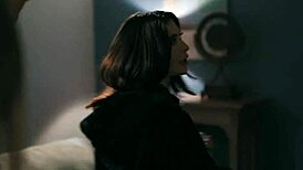 sexy best friends jane wilde and natalie knight sharing nathan bronson's huge cock in a threesome