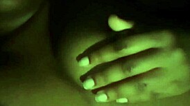 Licking my nipples feels so good at night, you know? 😘