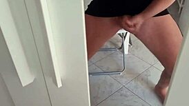 i'm home alone, riding a huge cock in the dorm with dirty talk