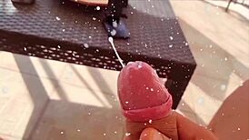 i'm home alone, riding a huge cock in the dorm with dirty talk