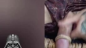 Feeling The Intense Pleasure Of Caressing His Big Cock Bareback