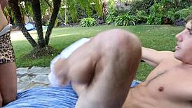 Tattooed Lana Phoenix gets a big creampie in her tight ass 😍