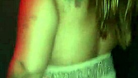 Redhead newbie gets facial from two old men at gloryhole swing house