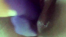 morning fuck after creampie with wet pussy and dildo