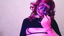 Trailer Tranny Maddy Diamond Masturbates with Cucumber Anal