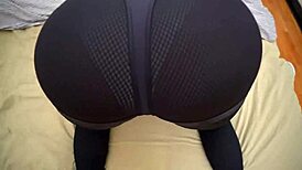 Step sister's tight leggings on her big ass make me so horny for her juicy pussy.