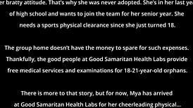 bratty orphans cheerleading physical - mya getting her ass fingered and fucked