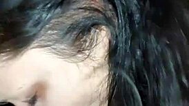 Feeling the intense pleasure of getting head