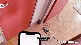 horny babes candy and mya get banged by one guy on snap-fuck.com