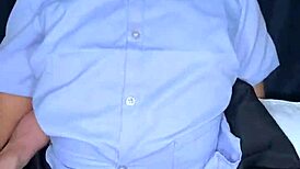 18yo thai student fucked in school uniform by a foreigner and get a huge facial