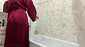 Intense Orgasm In Bathroom