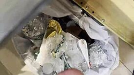 fucking my doll while watching porn, releasing a huge cum load at the end