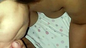 Prostitute sucks dick leading to intense squirting sex!